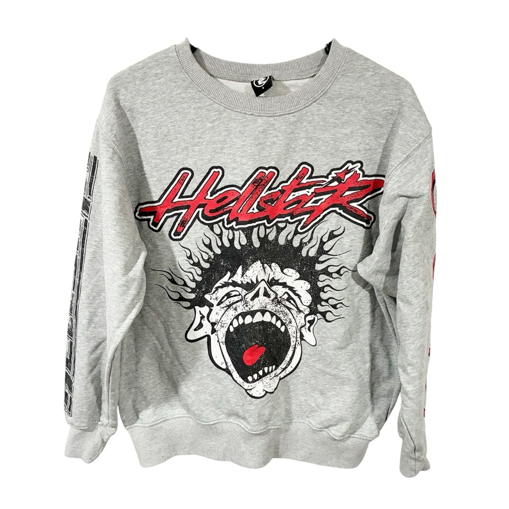 Hellstar Studios 'Records' Crewneck Sweatshirt He… - image 1